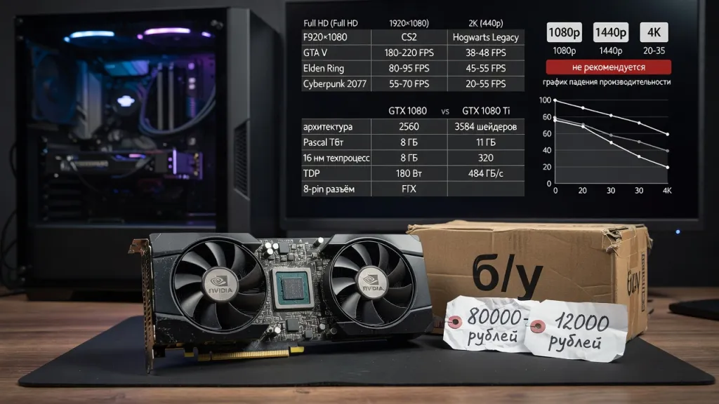 GTX 1080 для игр: реальные FPS в Full HD, 2K и 4K